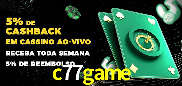 Promoções do cassino ao Vivo c77game